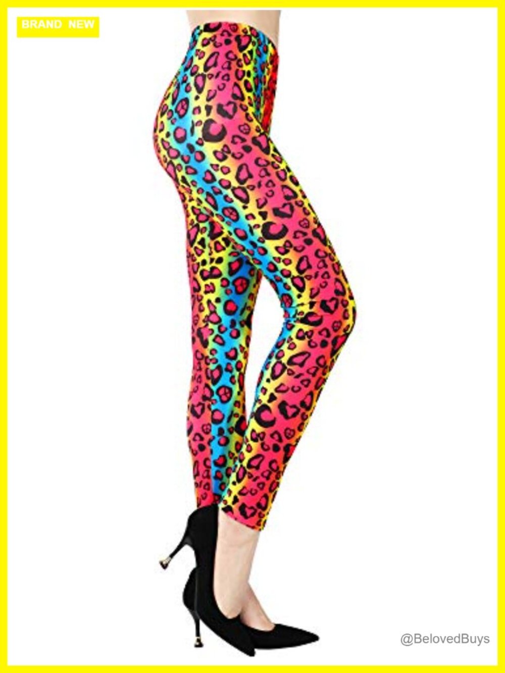 Printed Leggings Polyester Spandex High Rise Wide Leg Yoga Workout Women